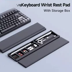 Keyboard Wrist Rest Pad With Desktop Partition Storage Box Laptop Keyboard Wrist Pad Non-Slip Computer Wrist Rest Storage Case