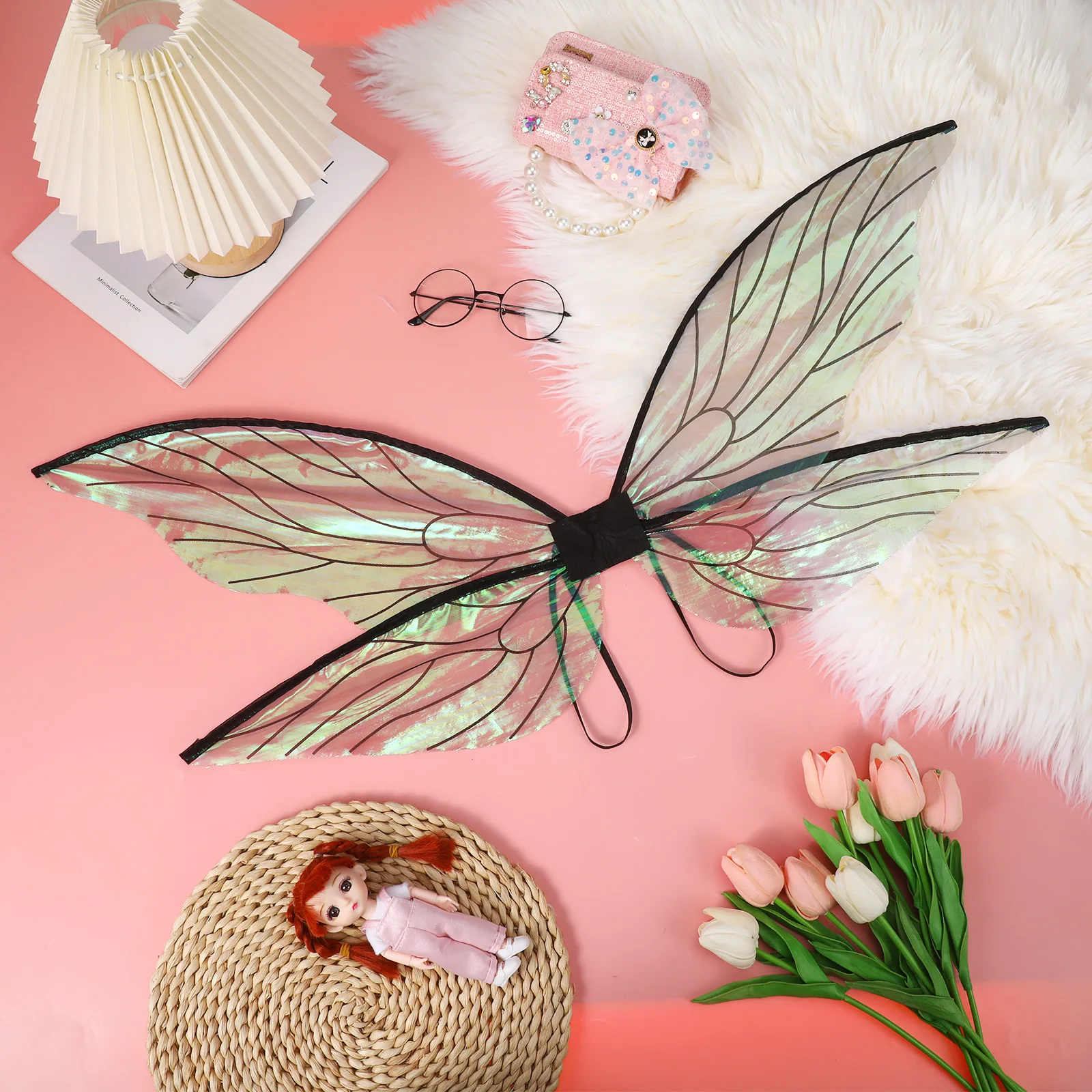 1pcs Cicada Fairy Wings Cosplay Decorative For Festival Party Kids Costume Insect Wing Design For Girls Women Carnival Stage