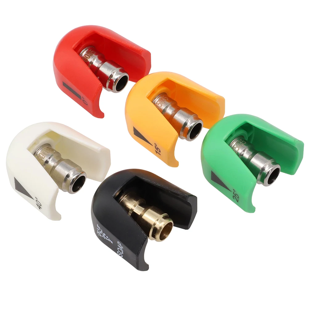 High Quality New Pressure Washing Machine Parts Quick Connector Spray Tip Black Pressure Washer Nozzle Sprayer Nozzle Tips