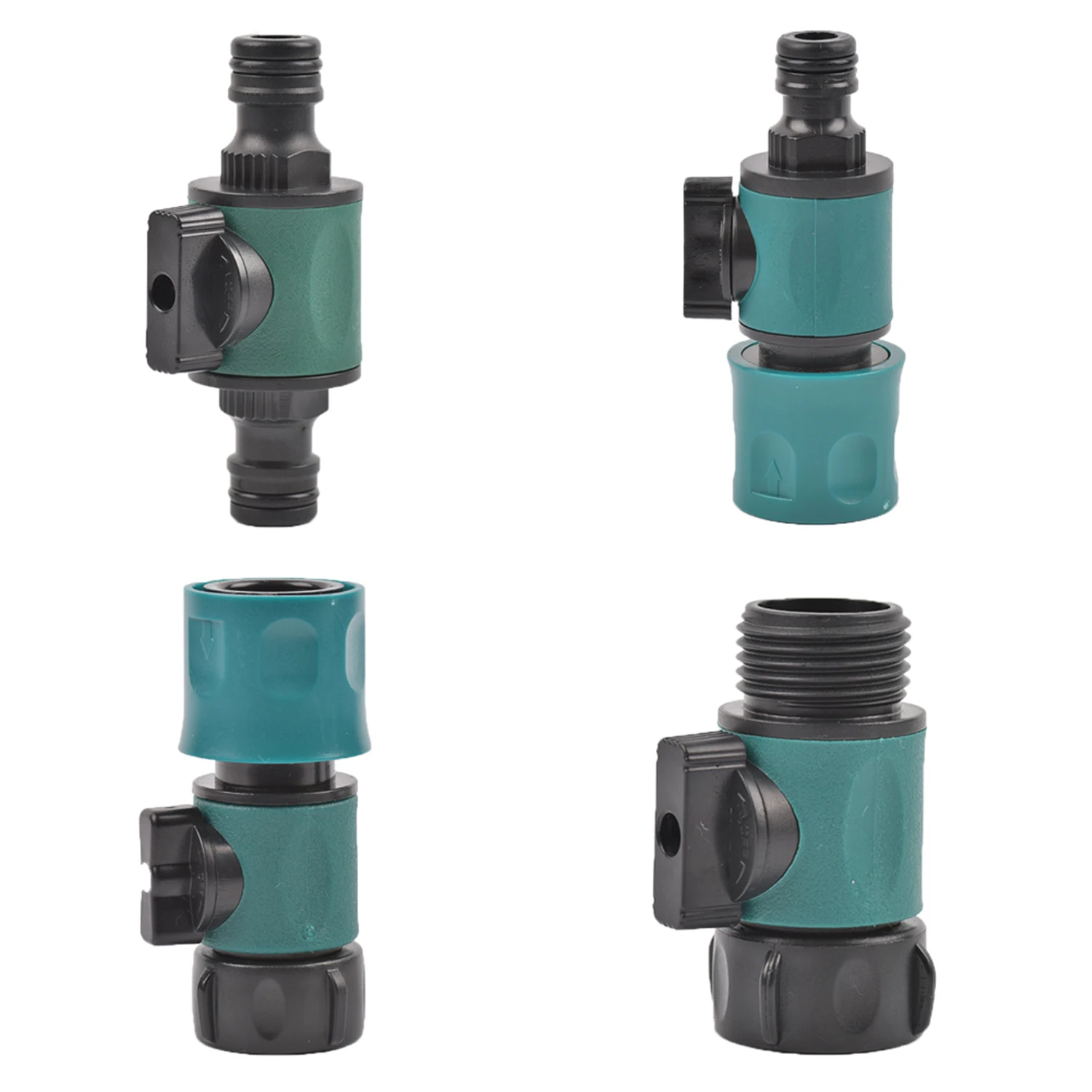 Plastic Valve With Quick Couplings For Hoses 3/4