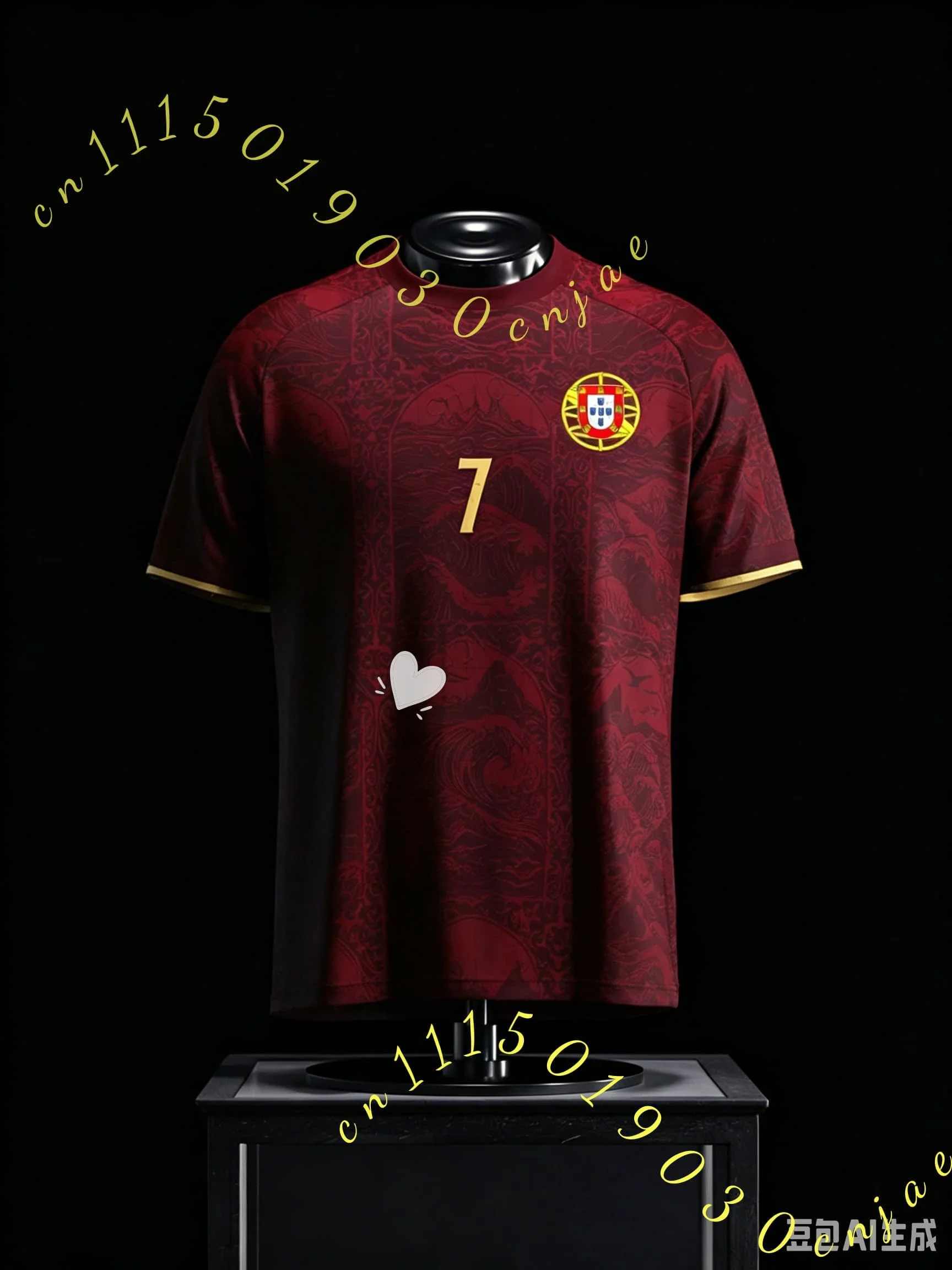 2026 Special Edition Ronaldo No.7 Football Jersey Women Men Sportwear Harajuku Summer Portugal Flag Print Men's Soccer Tshirt