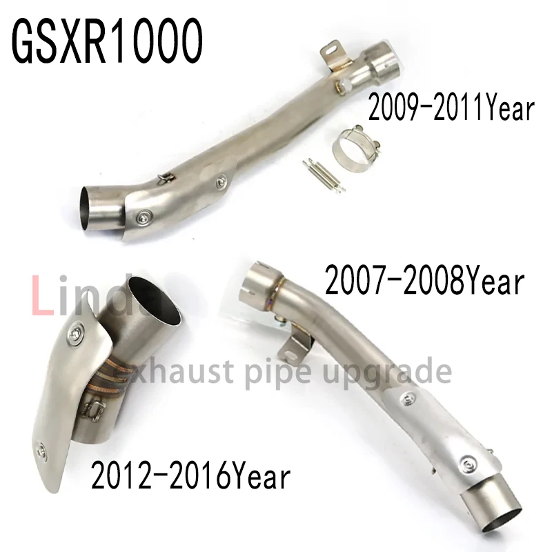 For Suzuki GSXR1000 2007-2016 Year Motorcycle exhaust system Accord  Motorcycle accessories 51mm motorcycle exhaust