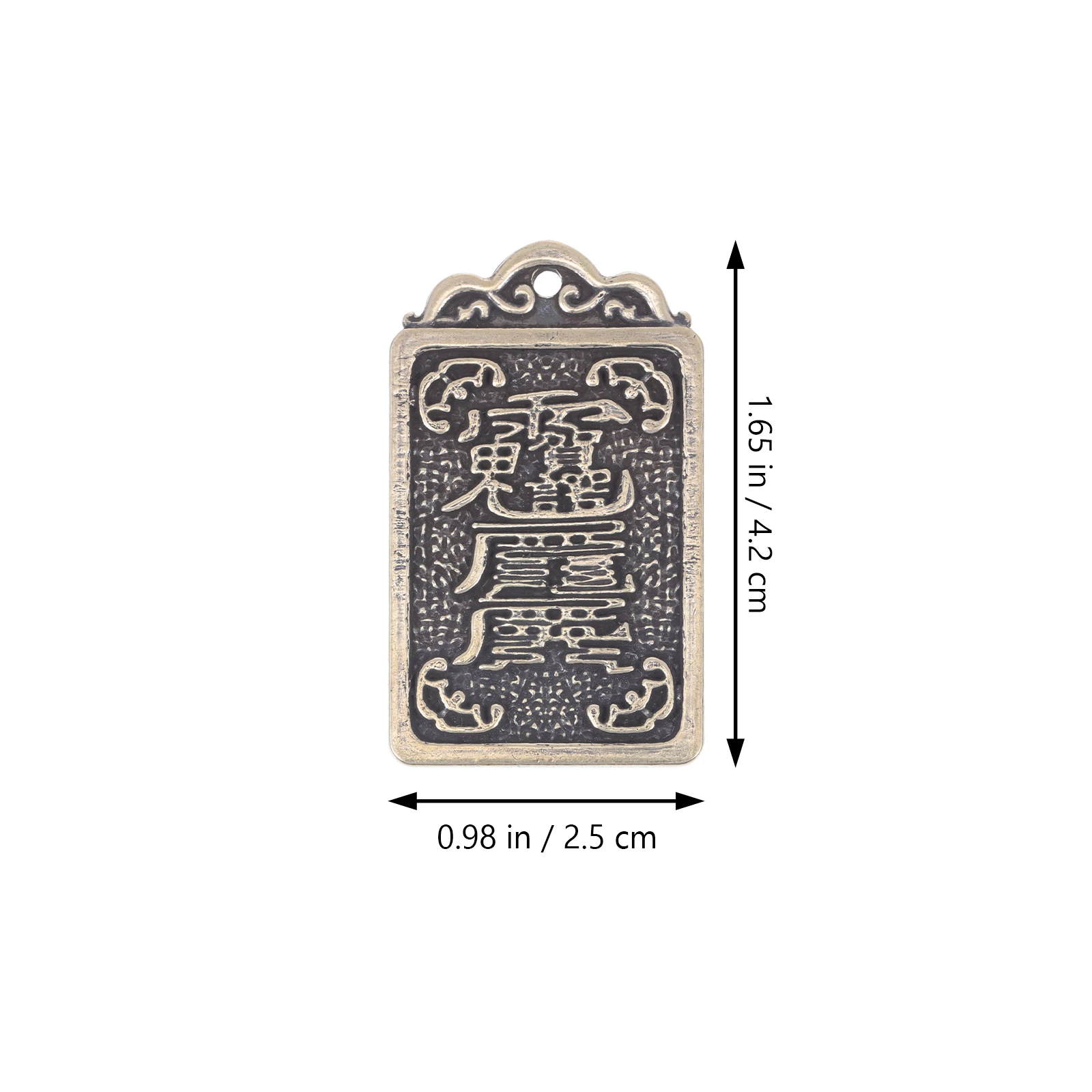 

5pcs Chinese Brass Key Chain Pendants Expelling Evil Spirits Feng Shui Decor Keychain Ornament Creative Copper Pendant For Gift