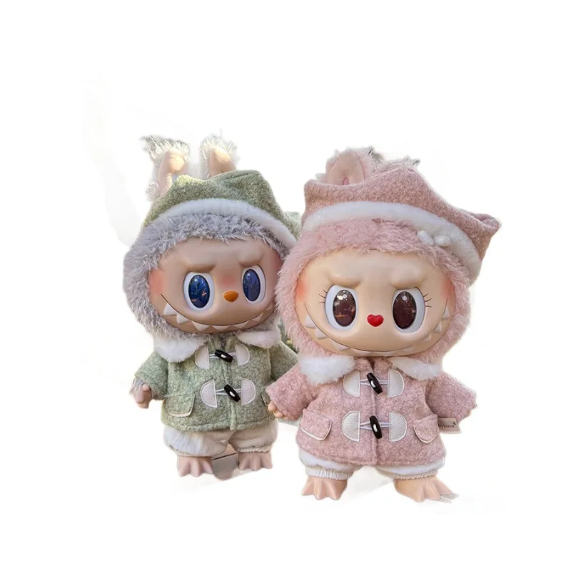 

BUBU Vinyl Plush Doll First and Second Generation Spring Wild Summer Autumn and Winter Tweed Coat Set Boys Girls Birthday Gift