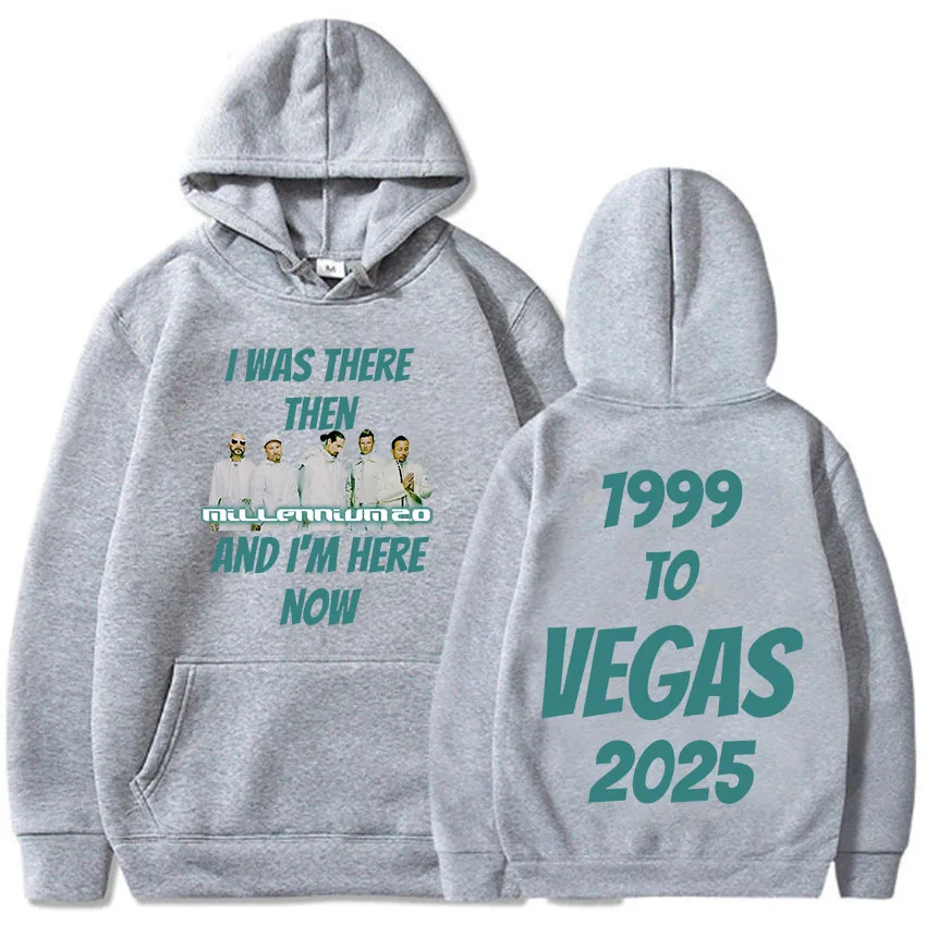 Backstreet Boys 1999 To Vegas 2025 Tour Hoodies Millennium 2.0 Album Printing Sweatshirts Long Sleeve Hooded Pullovers Men Hoody