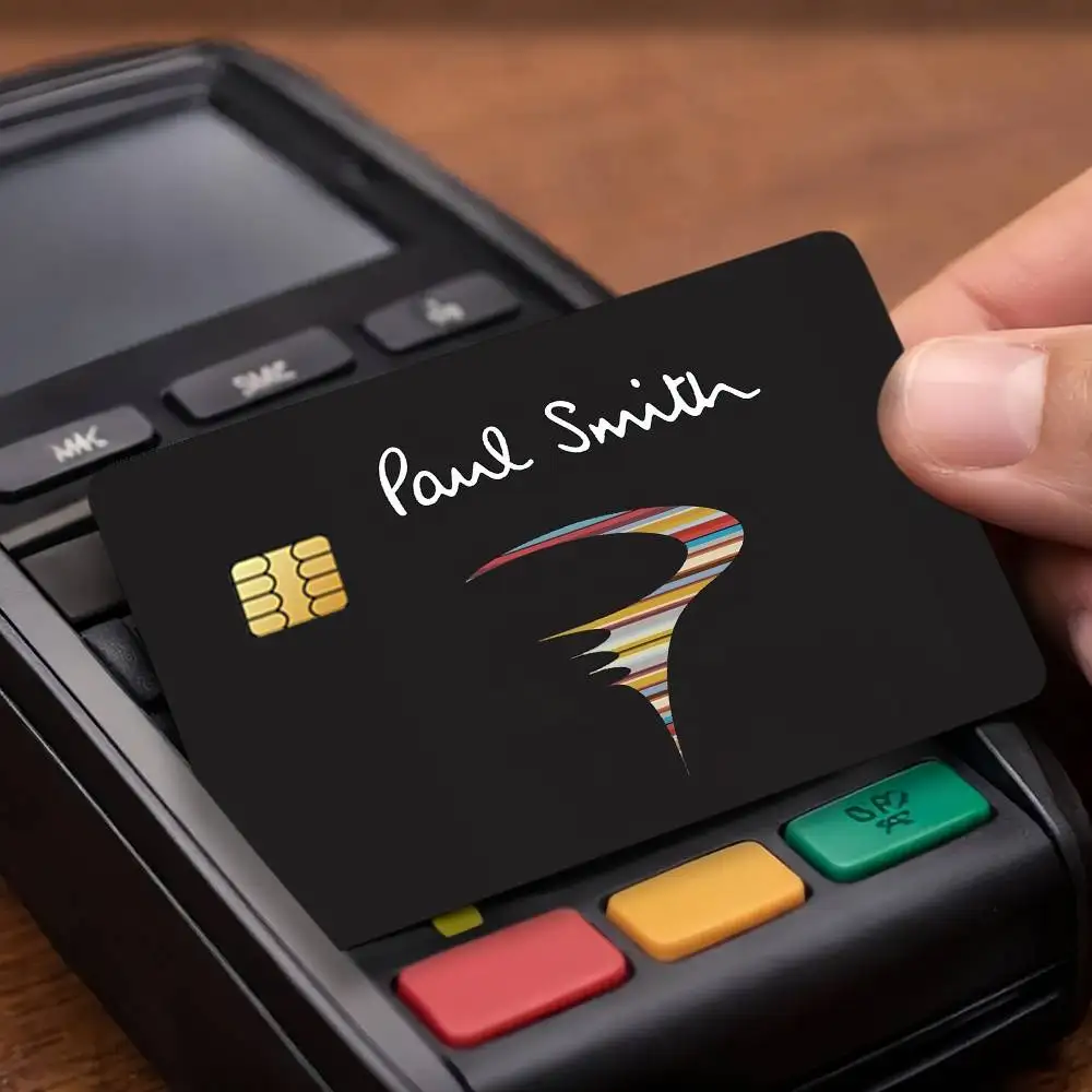 Brand P-Paul S-Smith Credit Card Stickers Skin For Bank Debit Decorative Protection Scratch-resistant Gift 4PCS