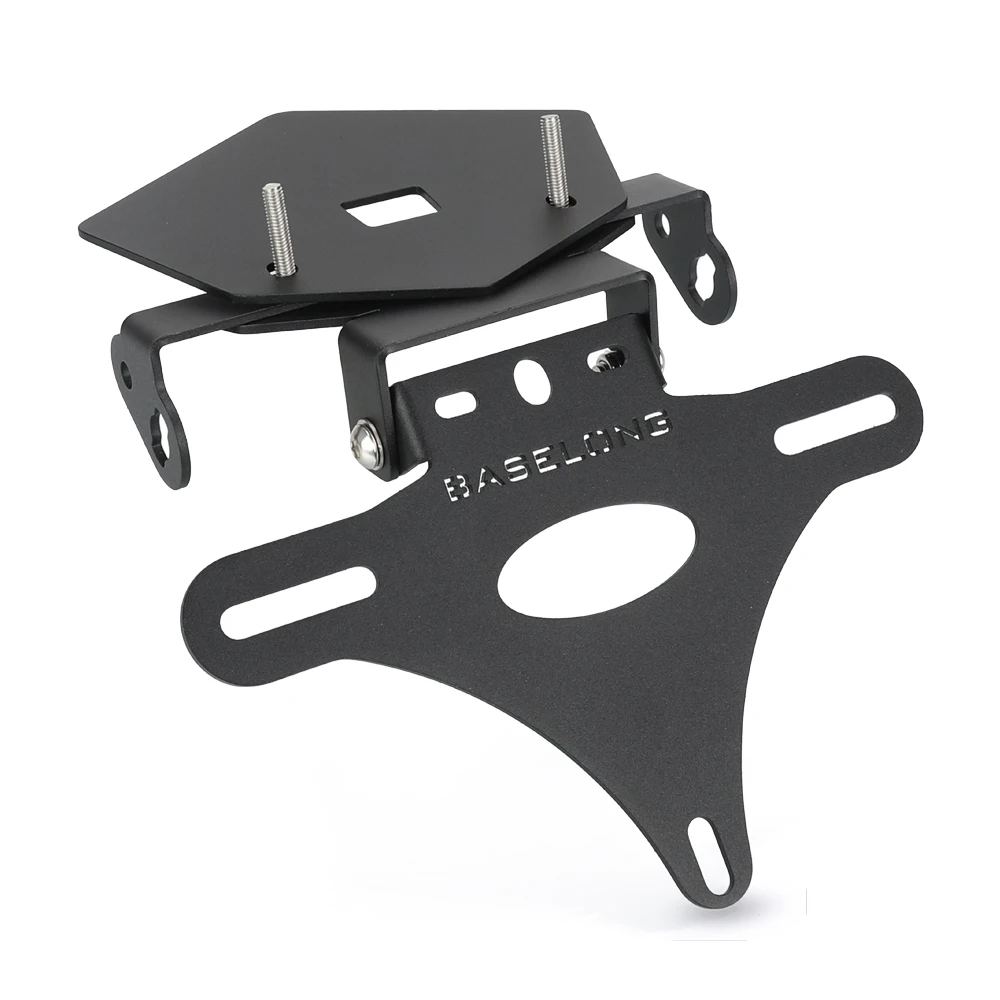 إطار حامل لوحة ترخيص الدراجة النارية مع ملحقات إضاءة LED لسيارات BMW S1000R S1000RR 2019-2026 M1000R M1000RR 2021 2022 2023