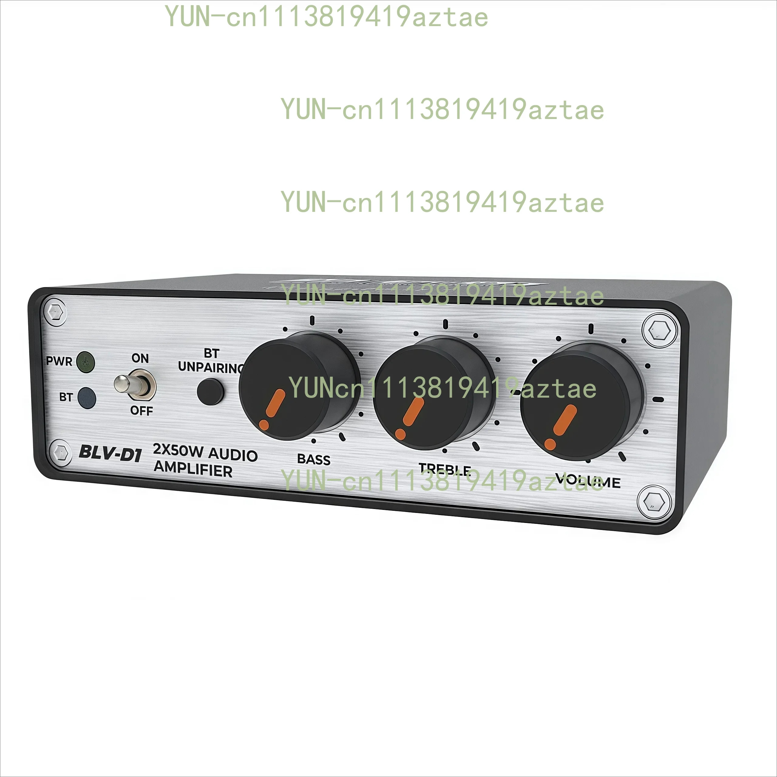 TPA3116 Bluetooth 5.3 Amplifier 2x50W, Desktop Class D Amp with DSP EQ & Bass/Treble Control, PD/USB Powered