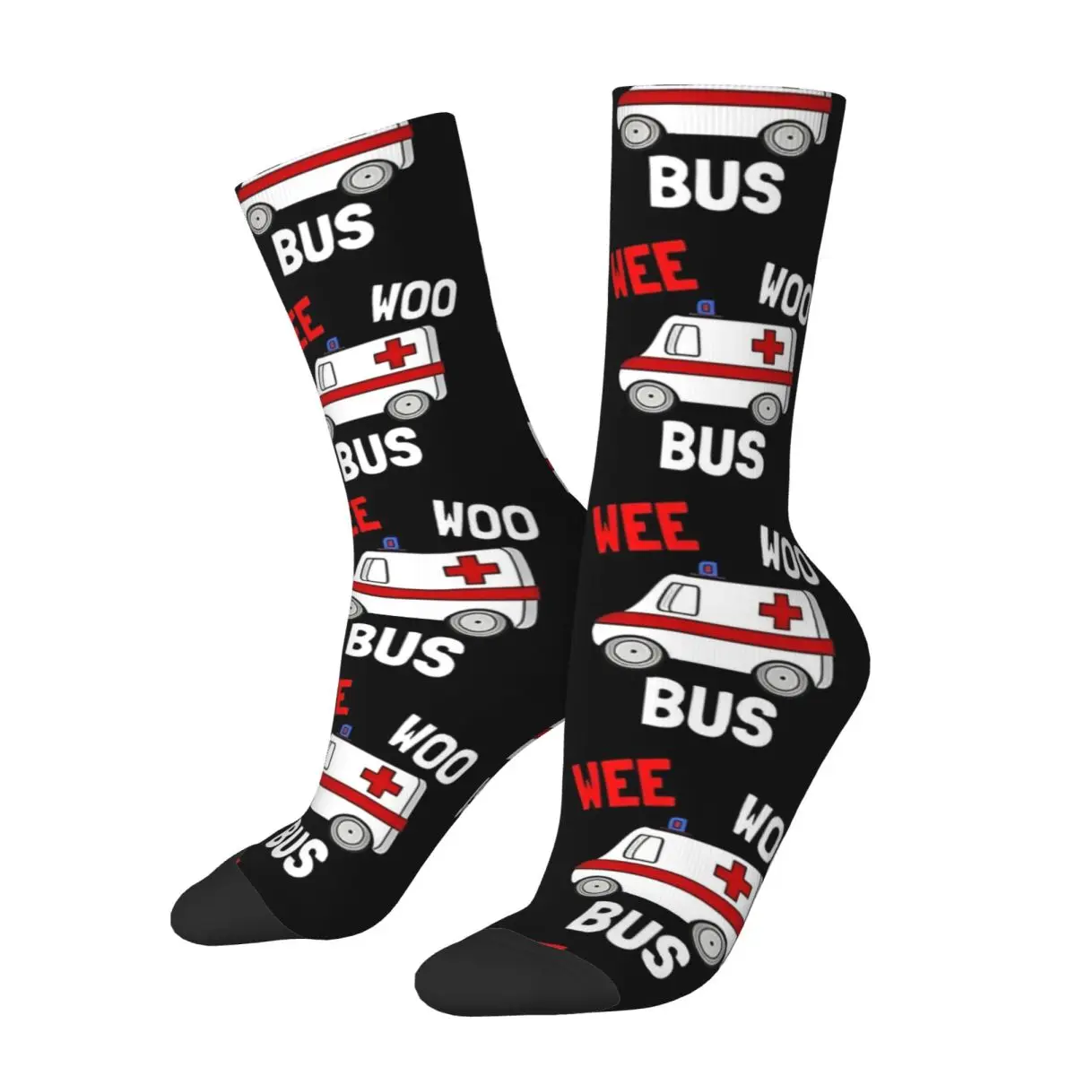 

Wee Woo Bus Stockings Printed Funny Socks Winter Non Skid Socks Women Men Outdoor High Quality Socks