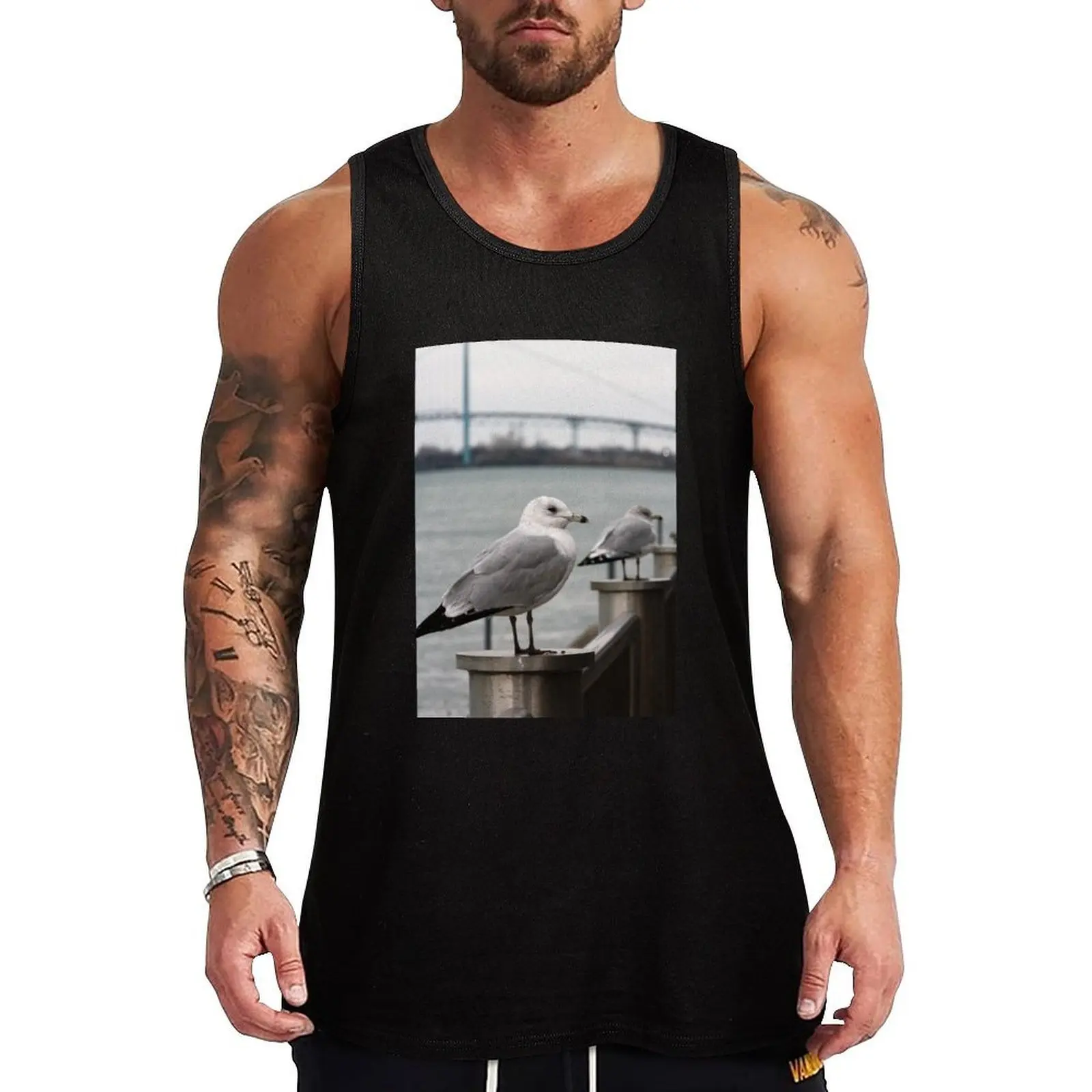Ambassador Gulls Tank Top Fashion Graphic Tank Top Chemise sans manches à imprimé tendance