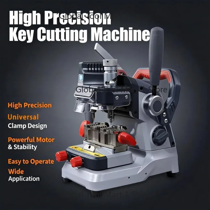 

High Precision Key Cutting Machine - Universal Clamp, Powerful Motor, Easy Operation, Ideal for Locksmiths and Key Makers