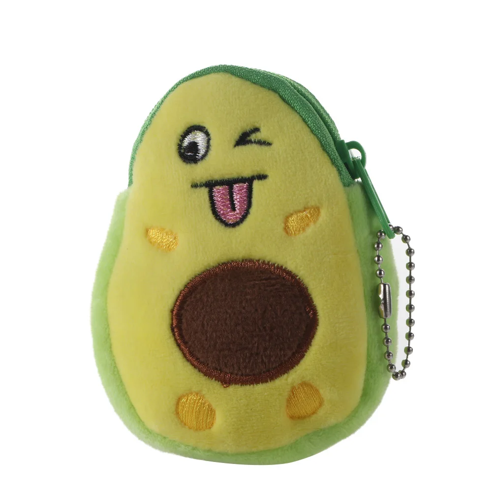 

Kawaii Fashion Girls Money Pouch Children Cartoon Avocado Purse Key Case Bags Wallet Small Coin bag
