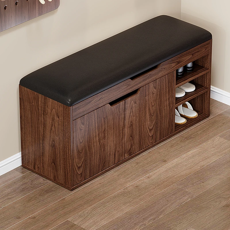 For shoe changing stool entrance household indoor entry shoe stool rental house storage  cabinet layered rack shoe