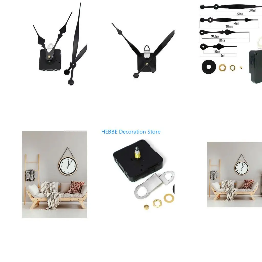 B0KC 1 Set Watch Accessories Metal Clock Hands Clock Movement for Creative DIY CLOCK Clock Movement