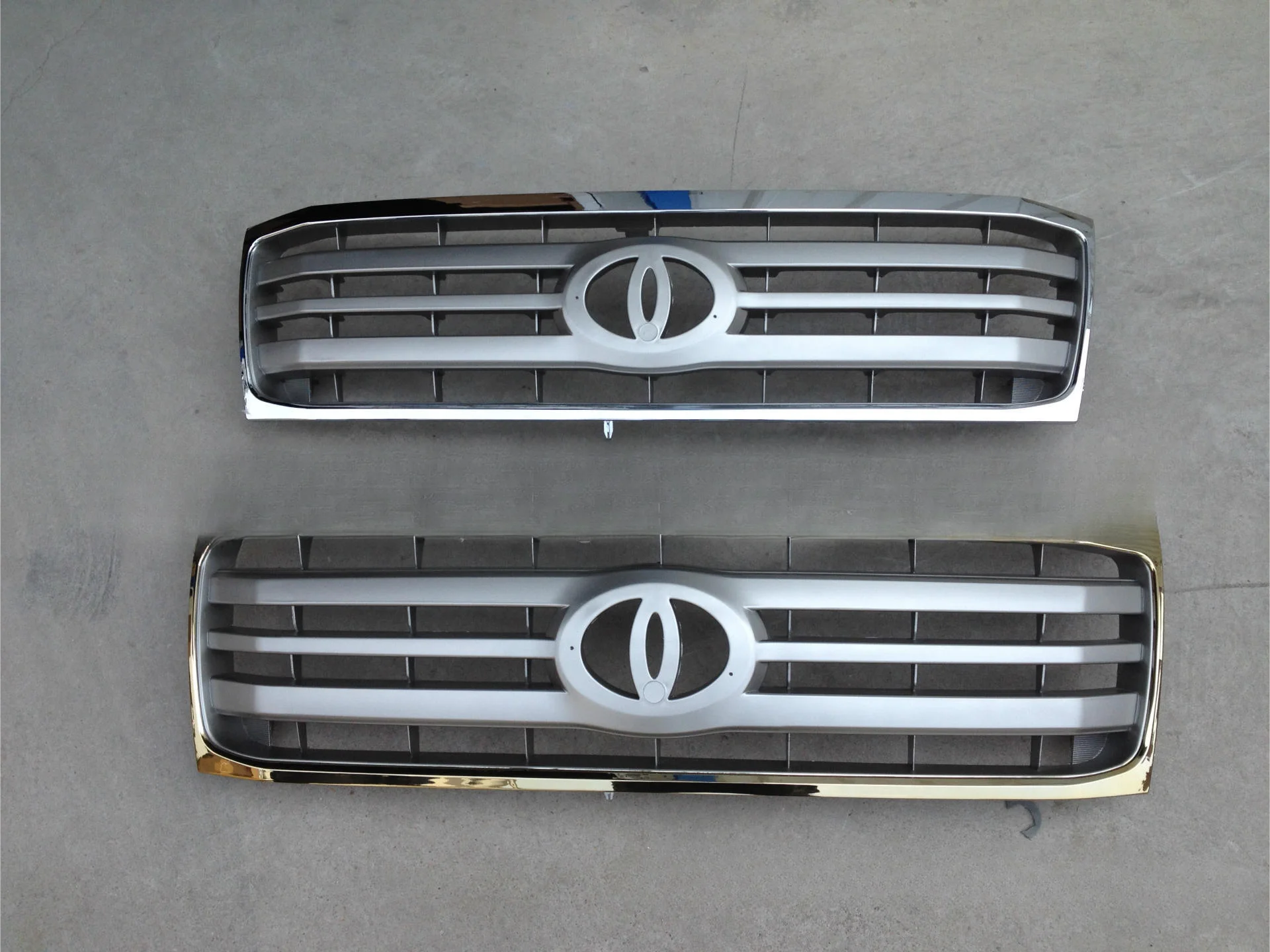 Car Styling 1pcs Front Bumper Grill Grills Conversion Kit 2005 2006-2007 For Toyota Land Cruiser LC100 FJ100 Grille