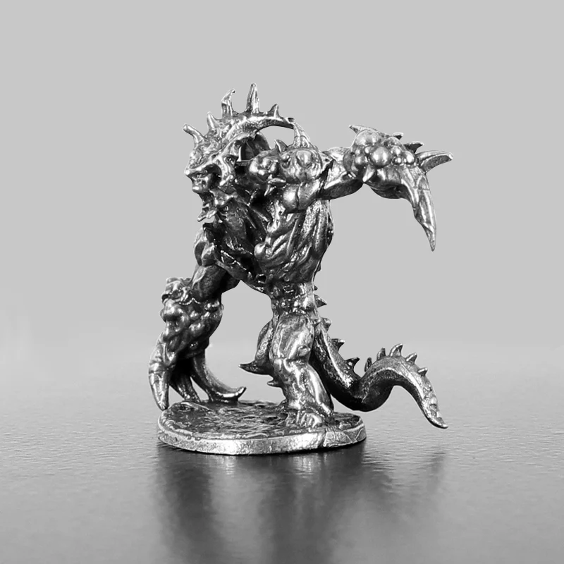Demon Dragon figurki żołnierz metalowa gra planszowa kawałek miniaturowa ozdoba akcesoria pulpit wnętrze samochodu statyczny model stanu