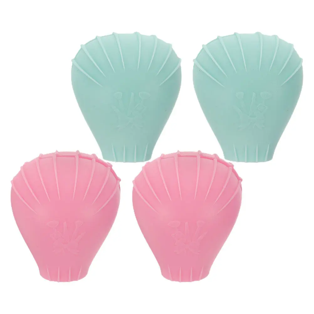 4Pcs Silicone Makeup Brush Covers for Travel – Prevent Bending & Deformation, Multi-Color Organizer Protector Case