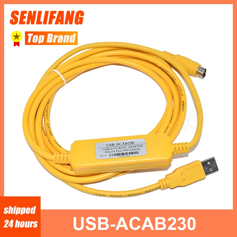 

For DVP Series PLC USB-DVP USB-ACAB230 PLC USB Interface Programming Cable USB-ACAB230 USBACAB230