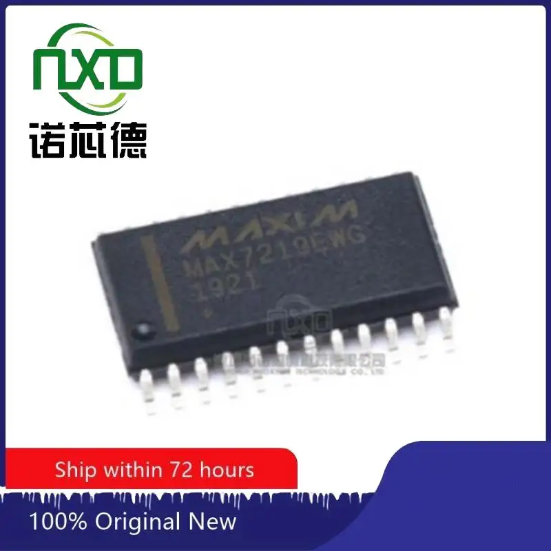 

10PCS/LOT MAX7219EWG+T SOP24 new and original integrated circuit IC chip component electronics professional BOM matching