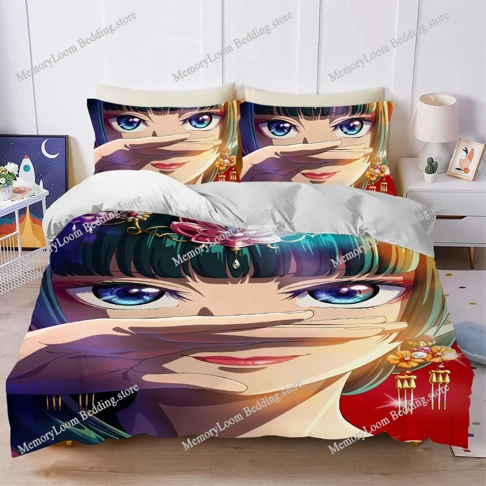 Anime The A-Apothecary Diaries Duvet Cover Set Home Style Bedding Soft Laundry Cotton Bed Student Dormitory Gift Home Textile741