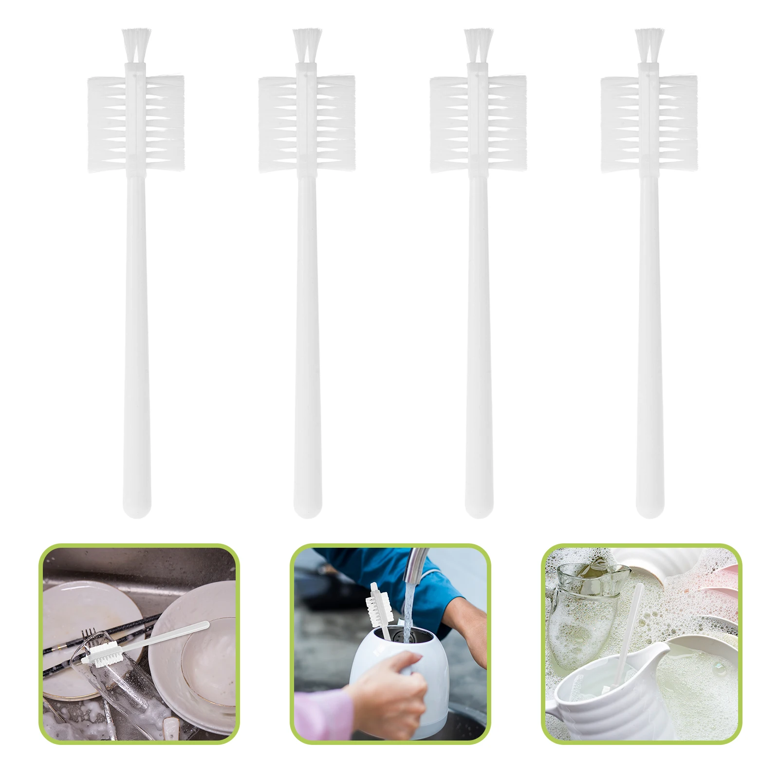 

10pcs Nylon Cleaning Brush Soy Milk Machine Soft Reusable Cup Scrubber Household Coffee Grinders Milk Frothers Washable