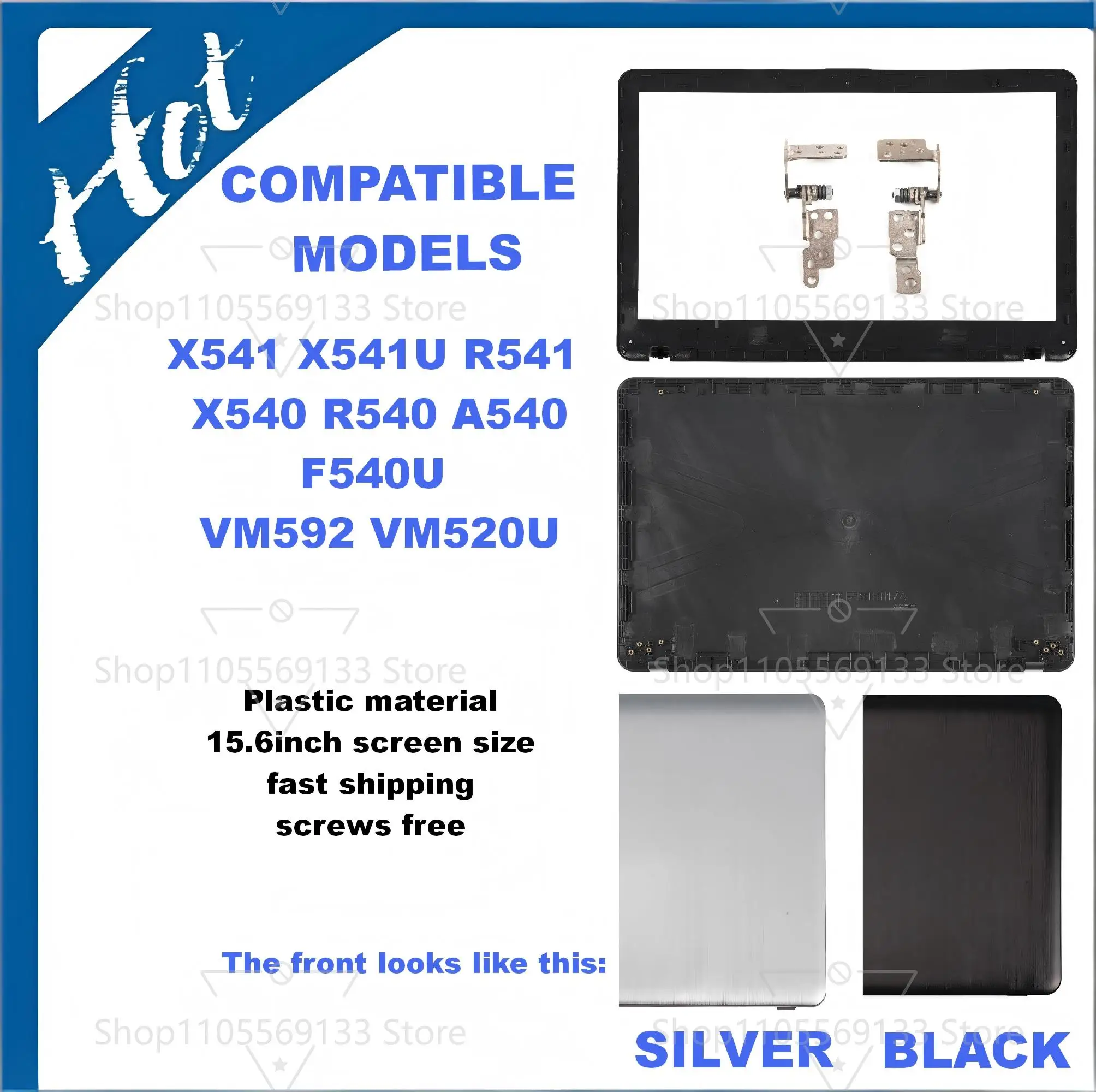 

Cover Replace For ASUS X541 R541 F540U X540 A540 R540 VM592 VM520U Back Cover Front Frame Hinges Notebook Accessories Replace