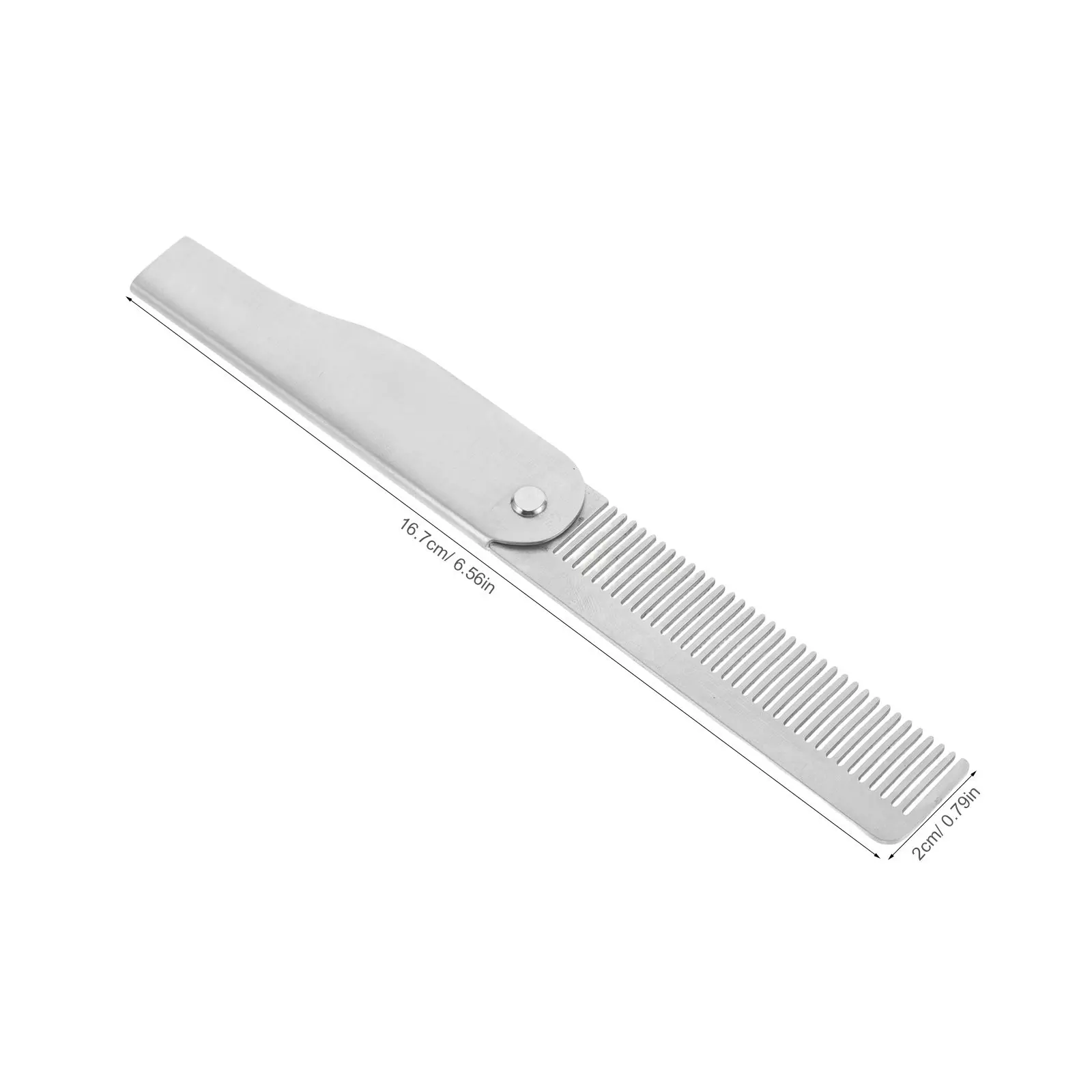 Stainless Steel Portable Folding Beard Comb Travel Mini Pocket Barber Styling Mustache Grooming Tool Mustache Styling Tool