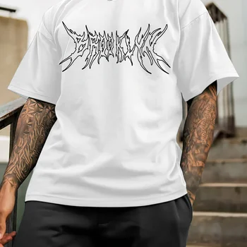 T-shirt casual da uomo girocol...