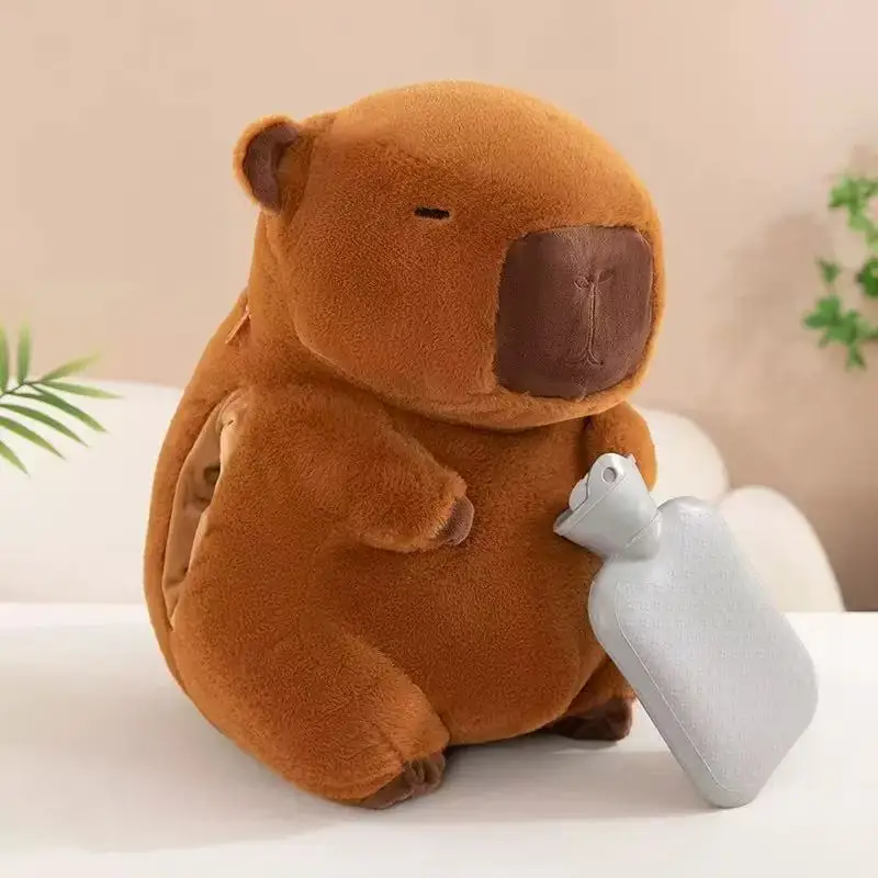 

30cm Soft Capybara Hand Warmer Pillow Stuffed Funny Capybara Plush Hand Warmer Cartoon Portable Capybara Plush Stuffed Doll