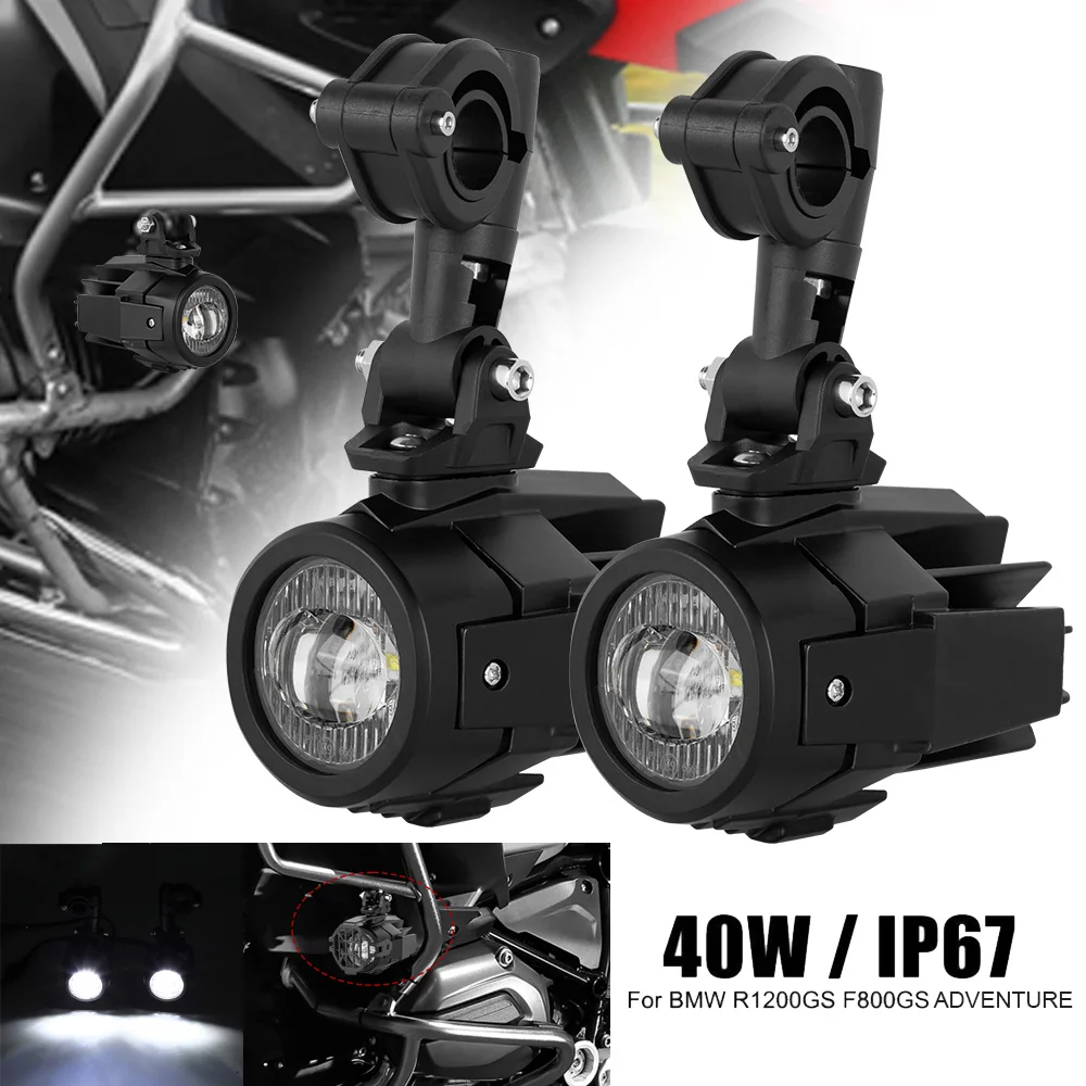 

For BMW R Series F Series K Series 40W 6000K Universal Motorcycle LED Auxiliary Lamps