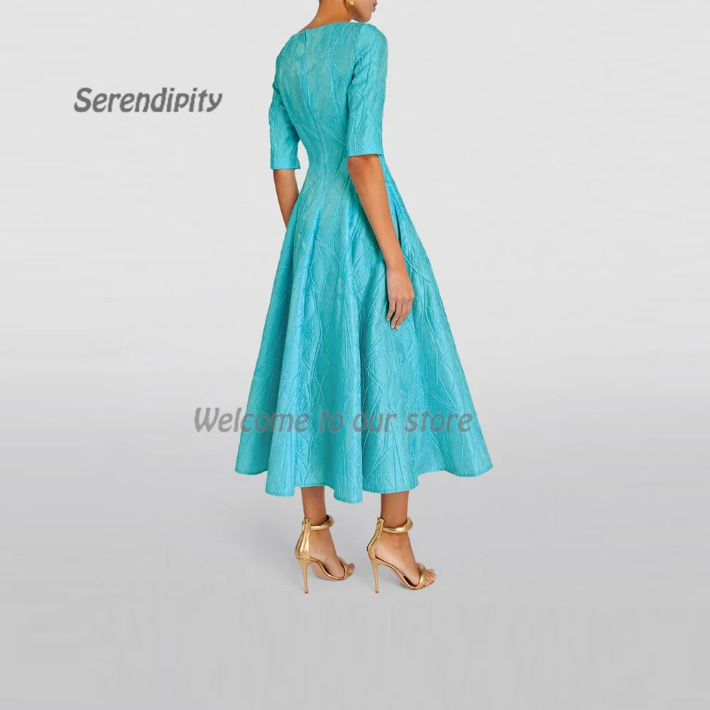 Serendipity Evening Dress فساتين سهرة A-Line Elegant O-Neck Ankle-Length Long Cocktail Party Prom Gown For Sexy Women 2024