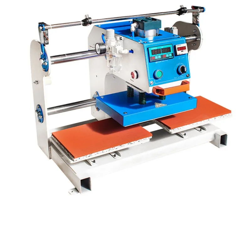 

Пневматический термопресс с двумя станциями, автоматический выдвижной принтер для печати на футболках, одежде, этикетках и логотипах