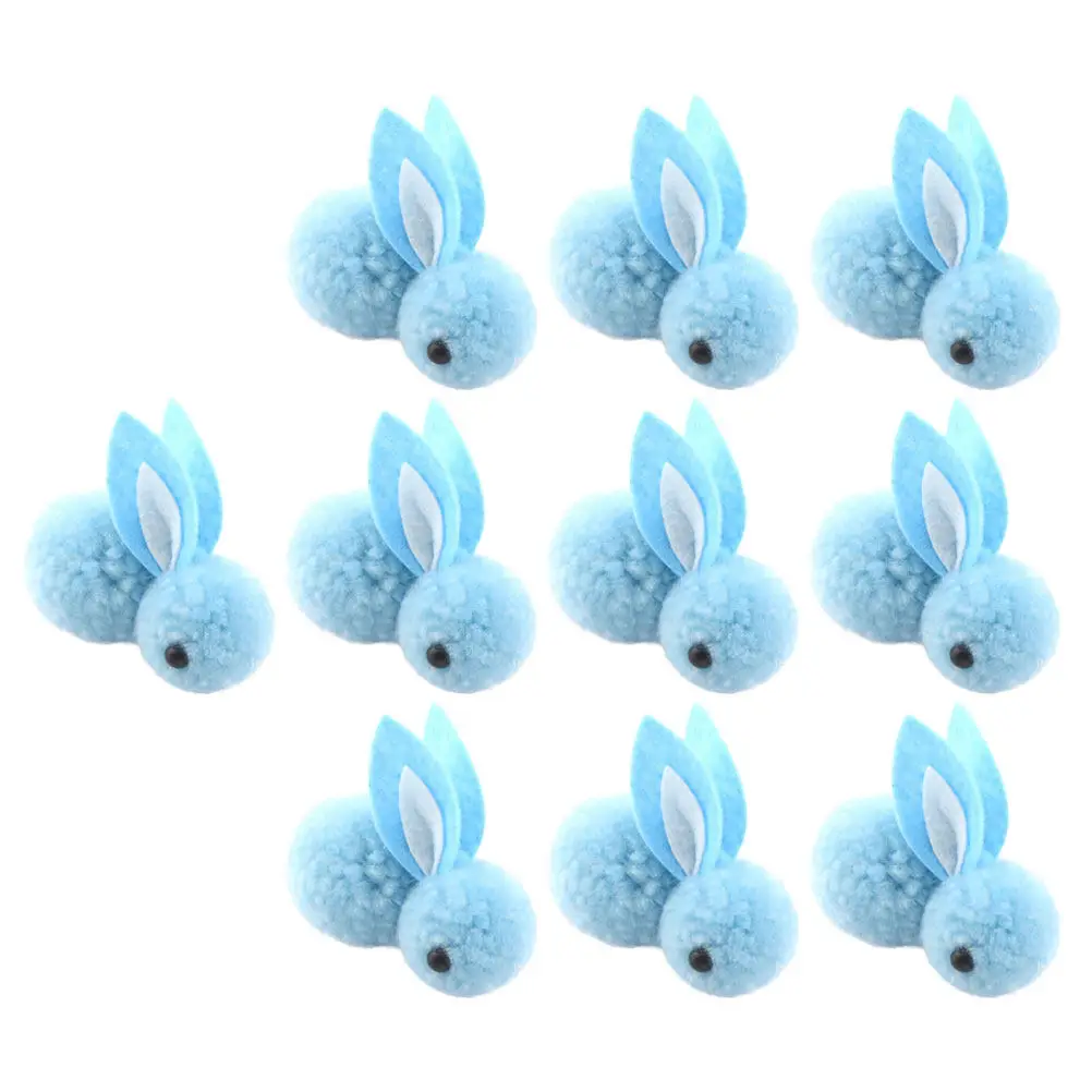

10 шт. пасхальных украшений в виде кроликов из мягкого материала, декор для пасхальной вечеринки, реквизит для фотосессий, украшение для дома, офиса, праздничного стола