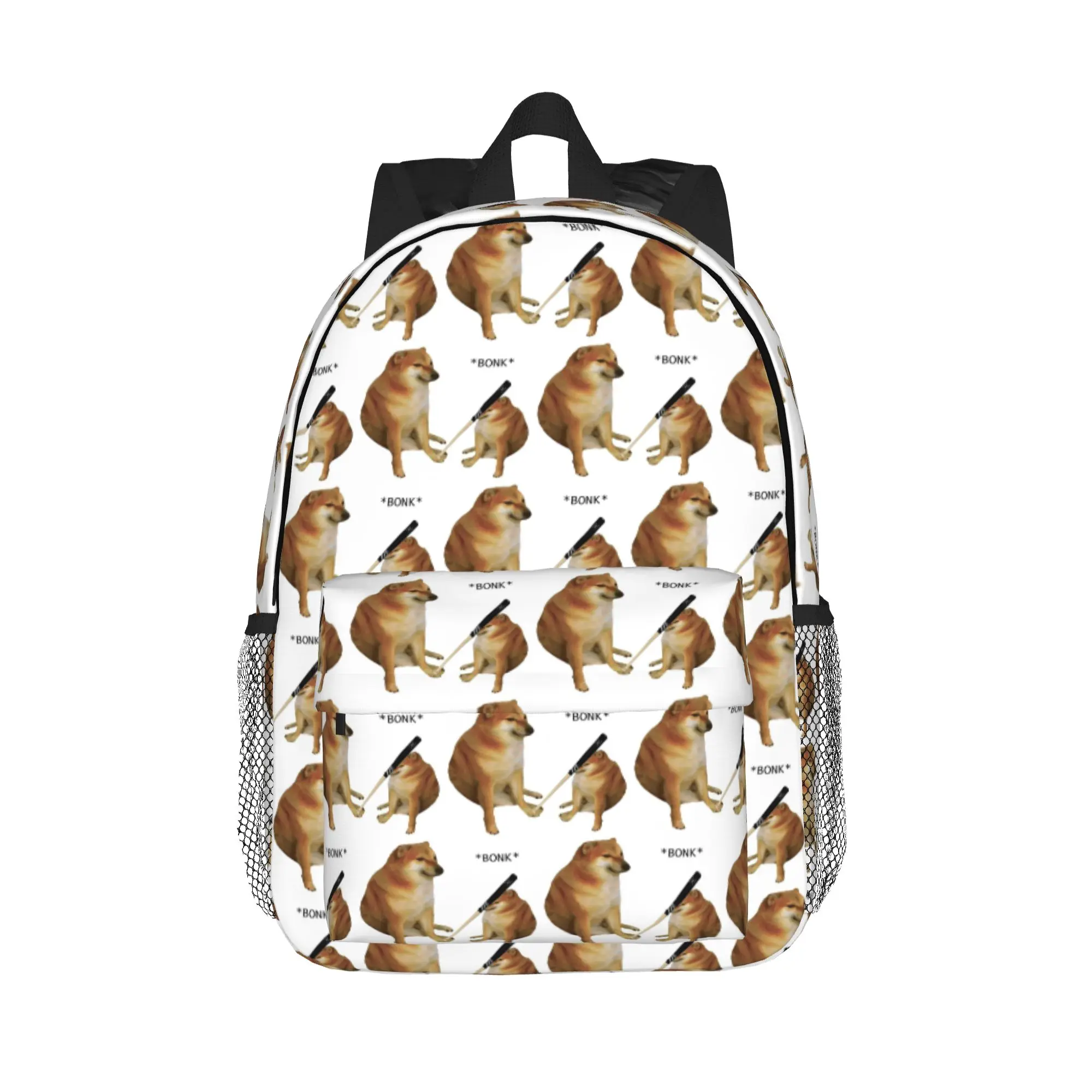 Shiba Inu Dog Bonk Meme Backpack Hot Sale Daypack Large Capacity Boys Girls BookBag Shoulder Bags for Men Women School Bag