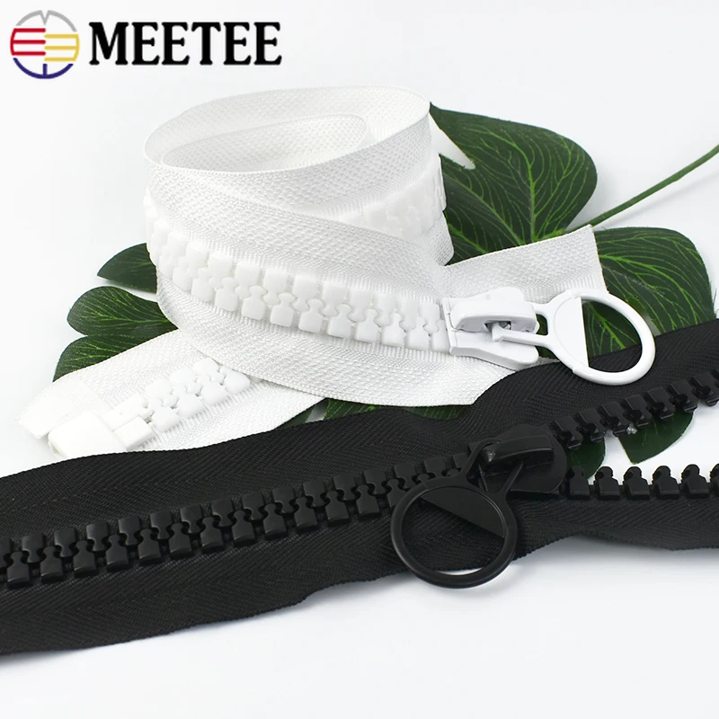 20# 60-800cm Extra Large Resin Zippers Open-End Jacket Zipper for Sewing Oversized Long Zip Pocket Tent Instant Zips Repair Kit