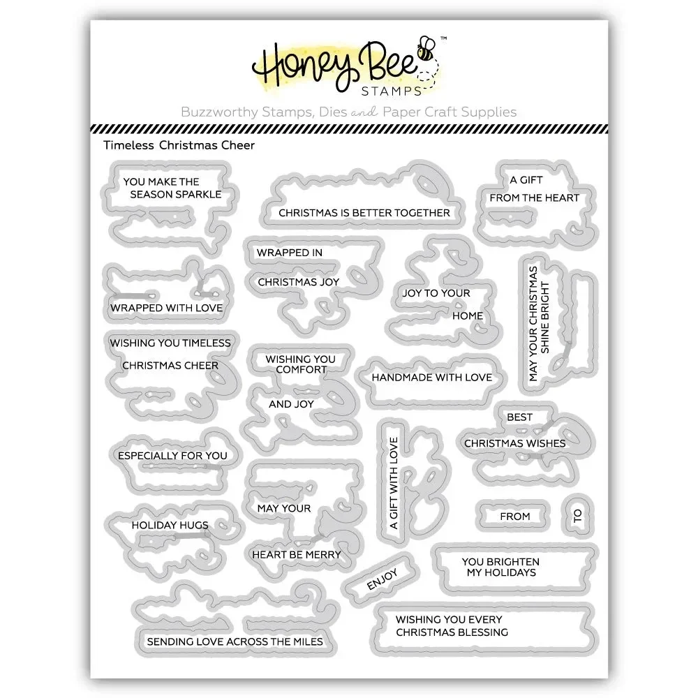 2026 New Timeless Christmas Clear Silicone Stamp For Craft Embossing Make Paper Greeting Card Making Template DIY Handmade