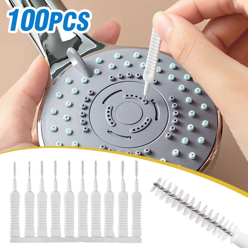 Nylon Small Brush Shower Head Mobile Phone Hole Small Hole Gap Cleaning Brush Household Cleaning Tools Supplies Gadgets