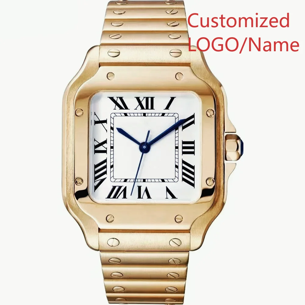 A1212 35 mm, 40 mm Unisex Square Automatic Mechanical Watch  Sapphire Crystal, 904L Customized Watches