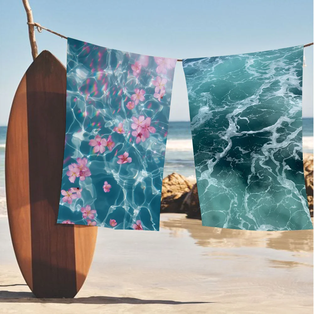 Ocean Towel Microfiber Beach Towel Absorbent Quick dry Soft Yoga Swimming Resort Mountain Climbing Towel