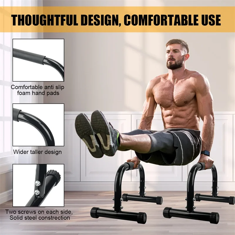 Portable Parallette Bars Handstand Trainer for Bodyweight Calisthenics