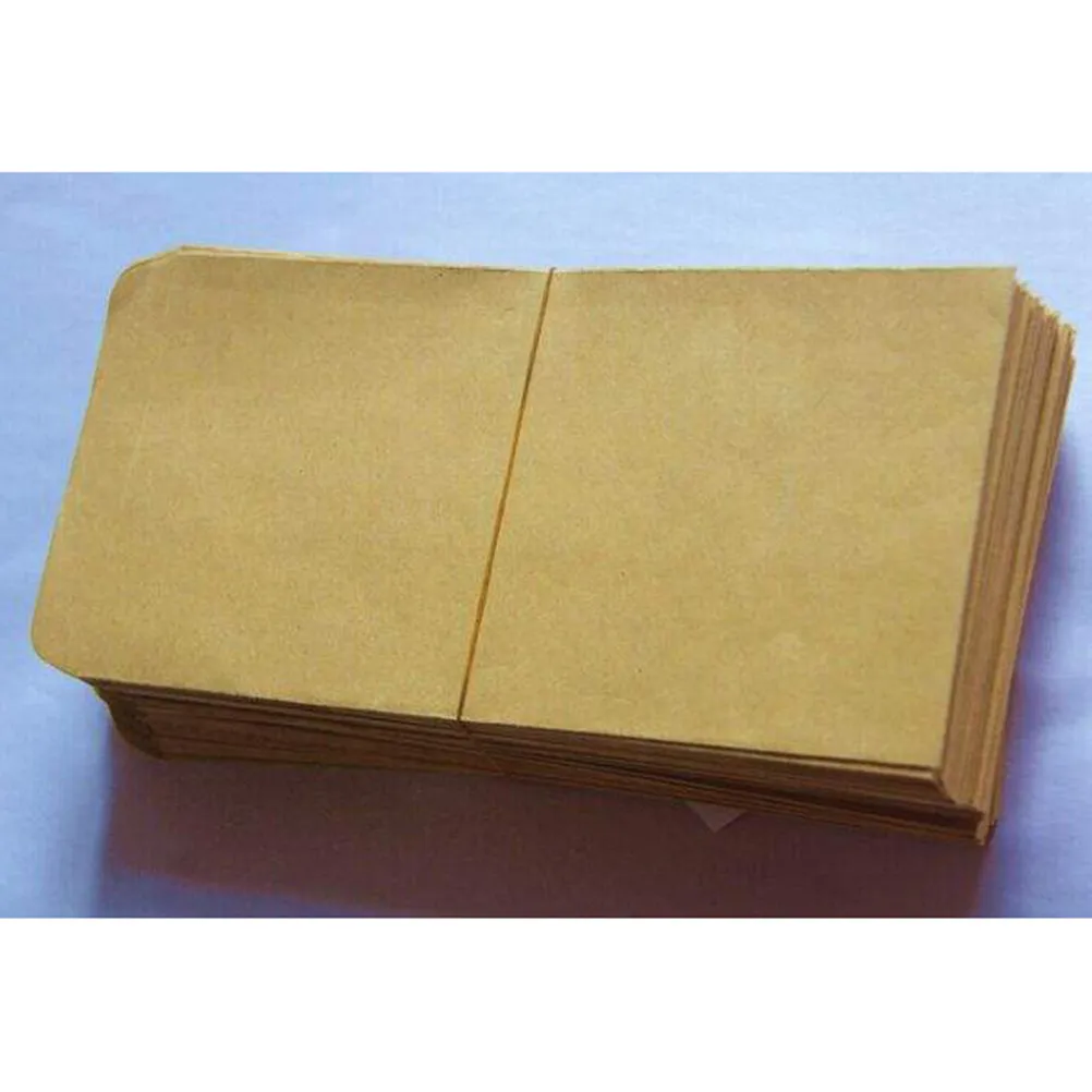 

100Pcs 165x100mm Unprinted Kraft Paper Envelopes Brown Retro Style for Custom Messages Letter Writing Office Use Recyclable