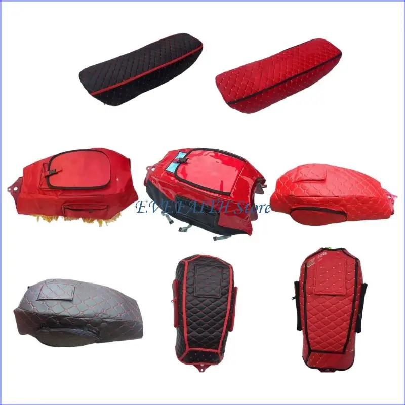

124B Quick Install Motorcycle Bag Multiple Layer Storage Red Protective Cover