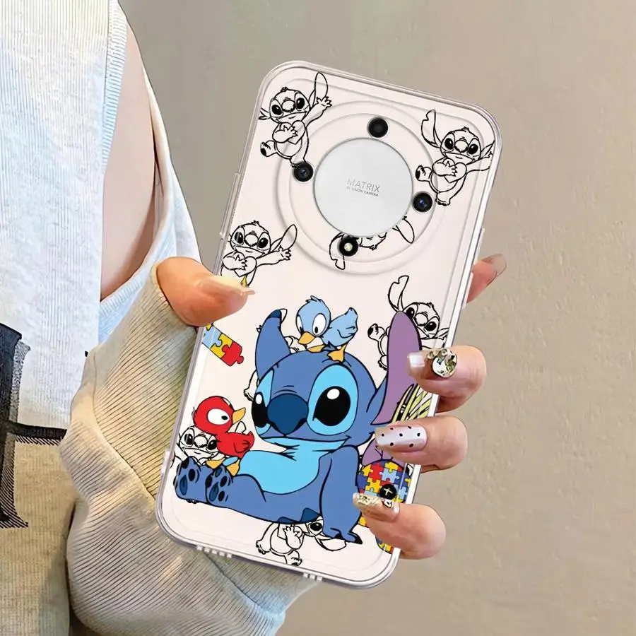ดิสนีย์สติทช์น่ารักฝาครอบโทรศัพท์กรณีสำหรับเกียรติยศ X8b X8a X8 X9b 90 Lite X7b X9a
