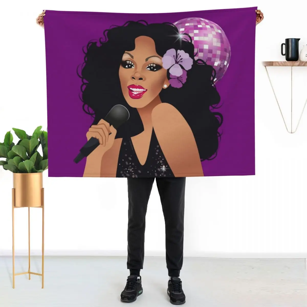 Disco Queen Throw Blanket Retros Blankets For Baby Heavy for sofa Moving Quilt Blankets