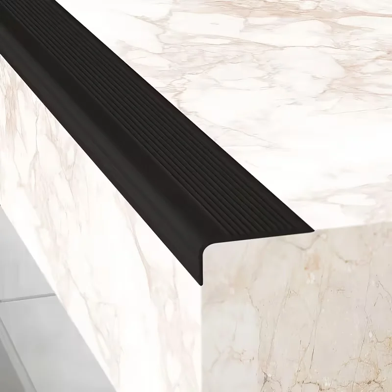 1PC 1/3meters Anti-skid Strip School Stair Steps L-type Paste Pvc Floor Outdoor Ground Self-adhesive Edge Protection Home Door W