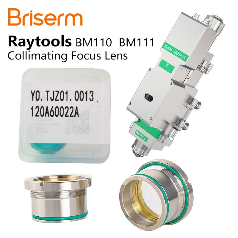 Raytools BM111 BM110 Laser Cutting Head Focusing Collimating Lens D30 F75 F100 F125 F150 F200 Focus Lens With Holder
