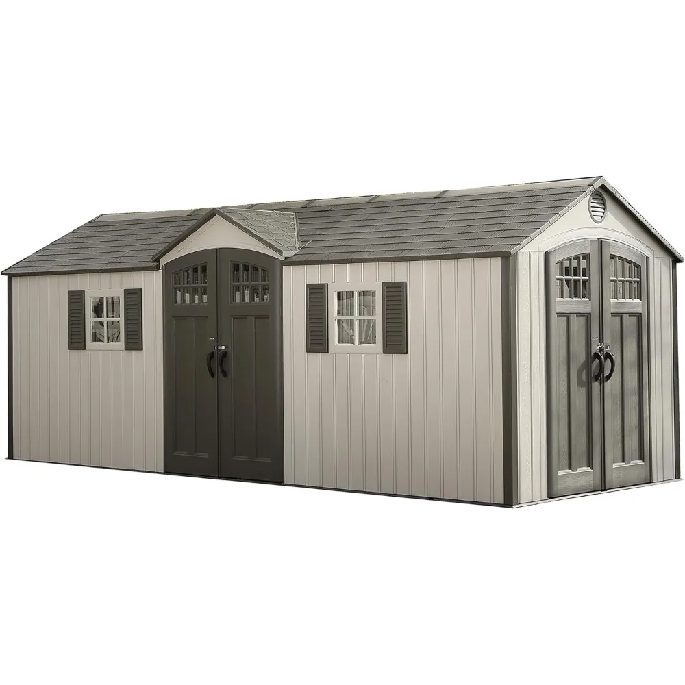 

20 X 8 Feet Large Outdoor Storage Shed, Expandable Container House, Resin Shed, and Outdoor Storage Space