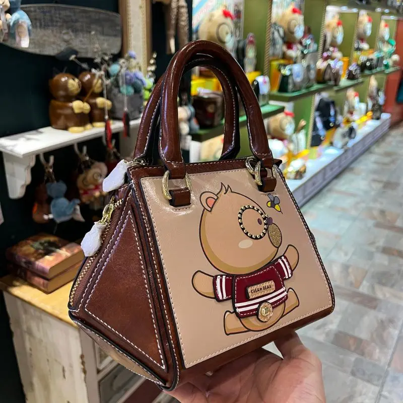 CREAM BEAR High Quality Fashion Brand Women Bag Small Handbags for Women Luxury Designer Ladies Pu Leather Shoulder Hand Bags