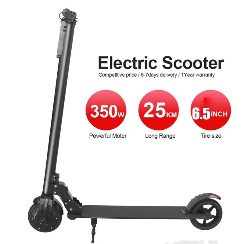 Aluminum alloy double shock-absorbing electric car 6.8-inch two-wheeled folding electric scooter for adult commuter scooter free