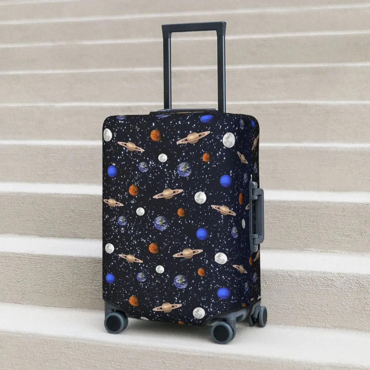 غطاء حقيبة حماية مرن لكواكب الفضاء على النظام الشمسي، أغطية حماية مرنة لأمتعة السفر مقاس 18-32 بوصة